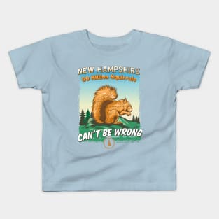 NEW HAMPSHIRE SQUIRREL Kids T-Shirt